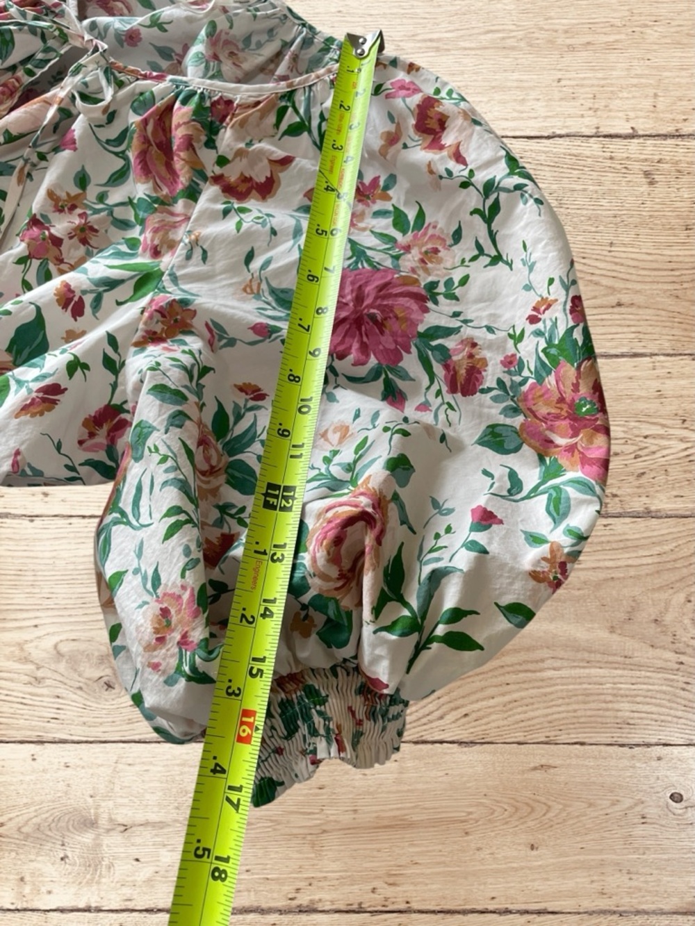 Anthropologie Floral Somerset Maxi Dress in Ivory and Pink 2X - Picture 10 of 11